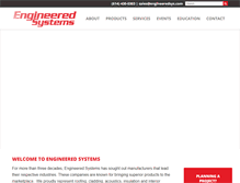Tablet Screenshot of engineeredsys.com